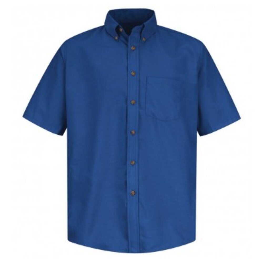 RED KAP Industrial Short Sleeve One Pocket Button-Down Work Shirt - Men's XXL